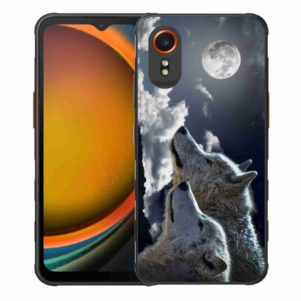 Gél borítás mmCase Samsung Galaxy Xcover 7 - farkasok számára