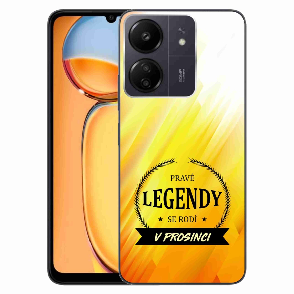 Gél borítás mmCase a Xiaomi Poco C65/Redmi 13C - Legendák decemberben sárga háttérrel