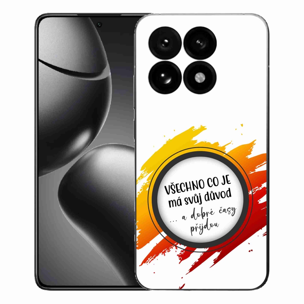 Gél borítás mmCase a Xiaomi 15T-hez - idézet 3 fehér háttér