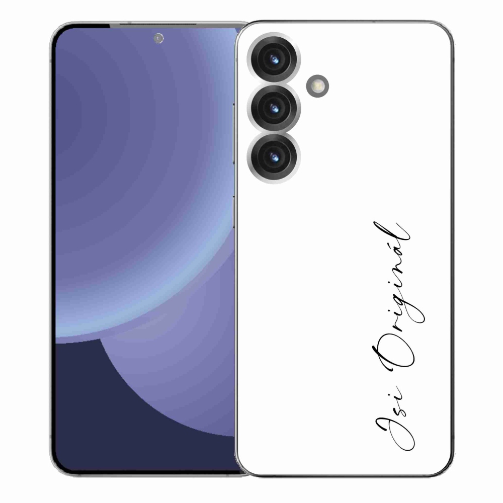 Gél borító mmCase Samsung Galaxy S25+ - te vagy az eredeti fehér háttér