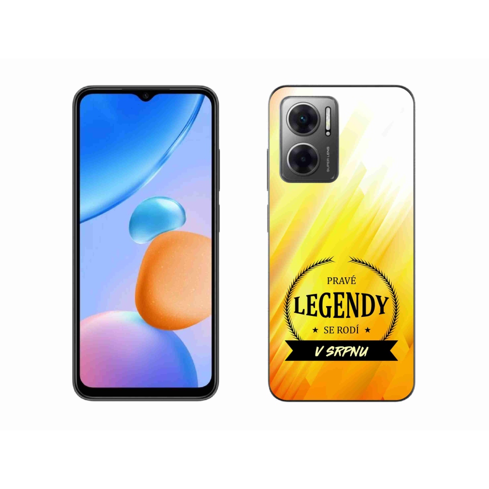 Gél borító mmCase a Xiaomi Redmi 10 5G-n - Augusztus legendái sárga háttérrel