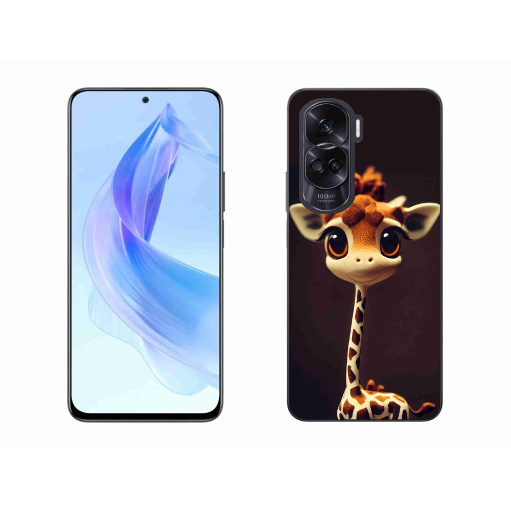 Zselés borítás mmCase a Honor 90 Lite készülékhez - kis zsiráf