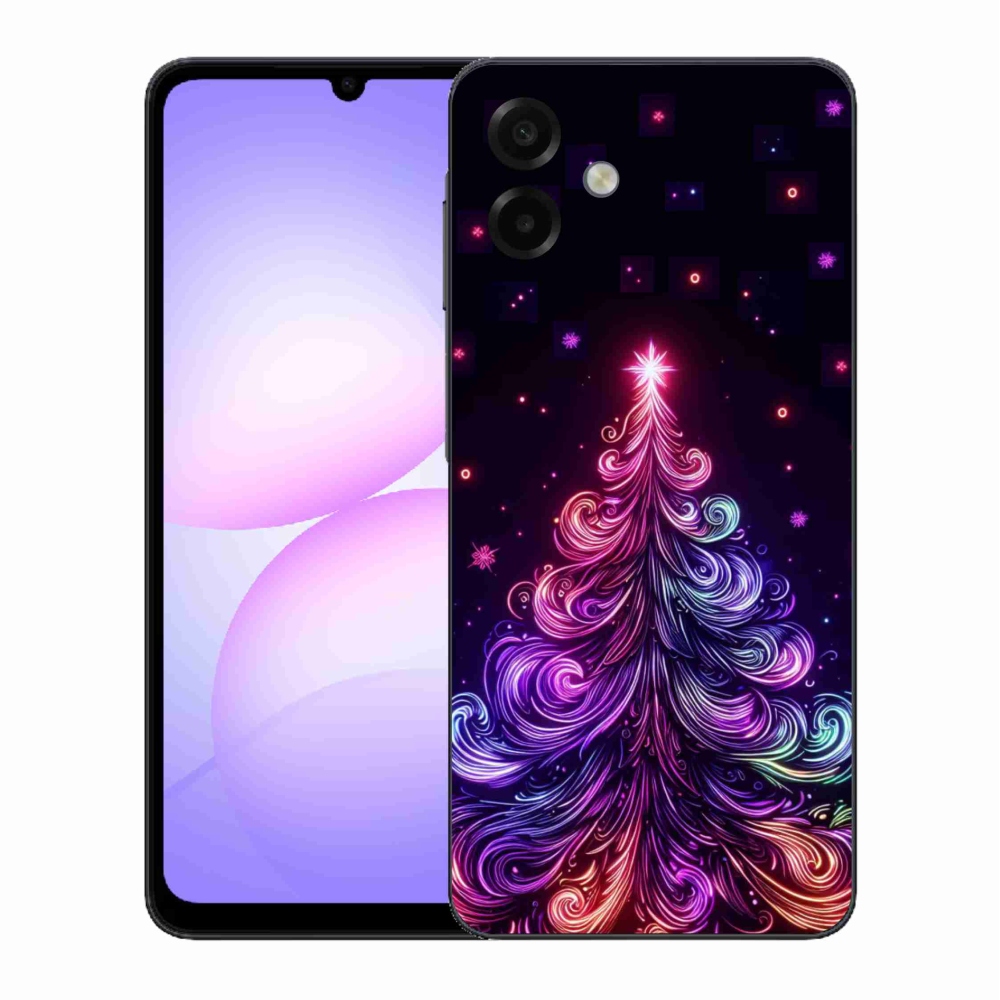 Gél borítás mmCase Samsung Galaxy A07 4G - neon karácsonyfa 1