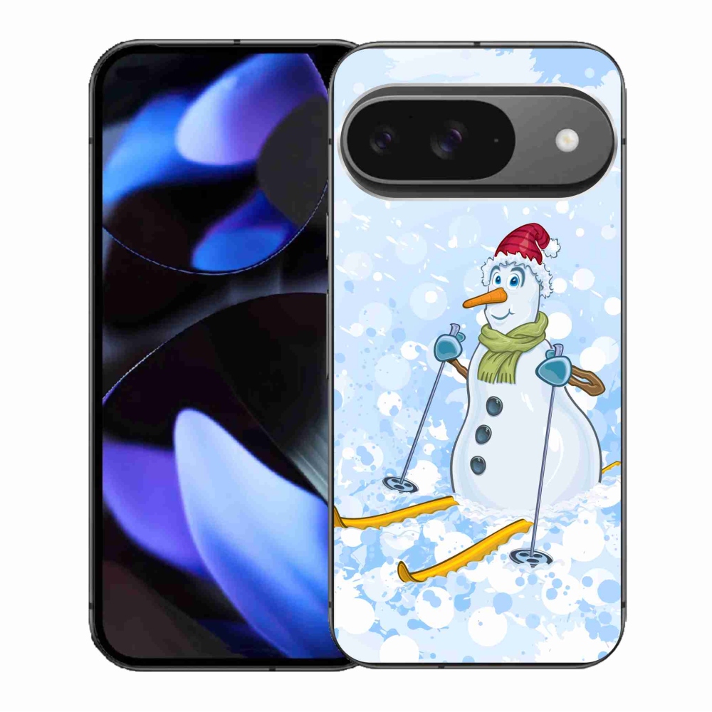 Zselés borítás mmCase a Google Pixel 9/9 Pro számára - hóember