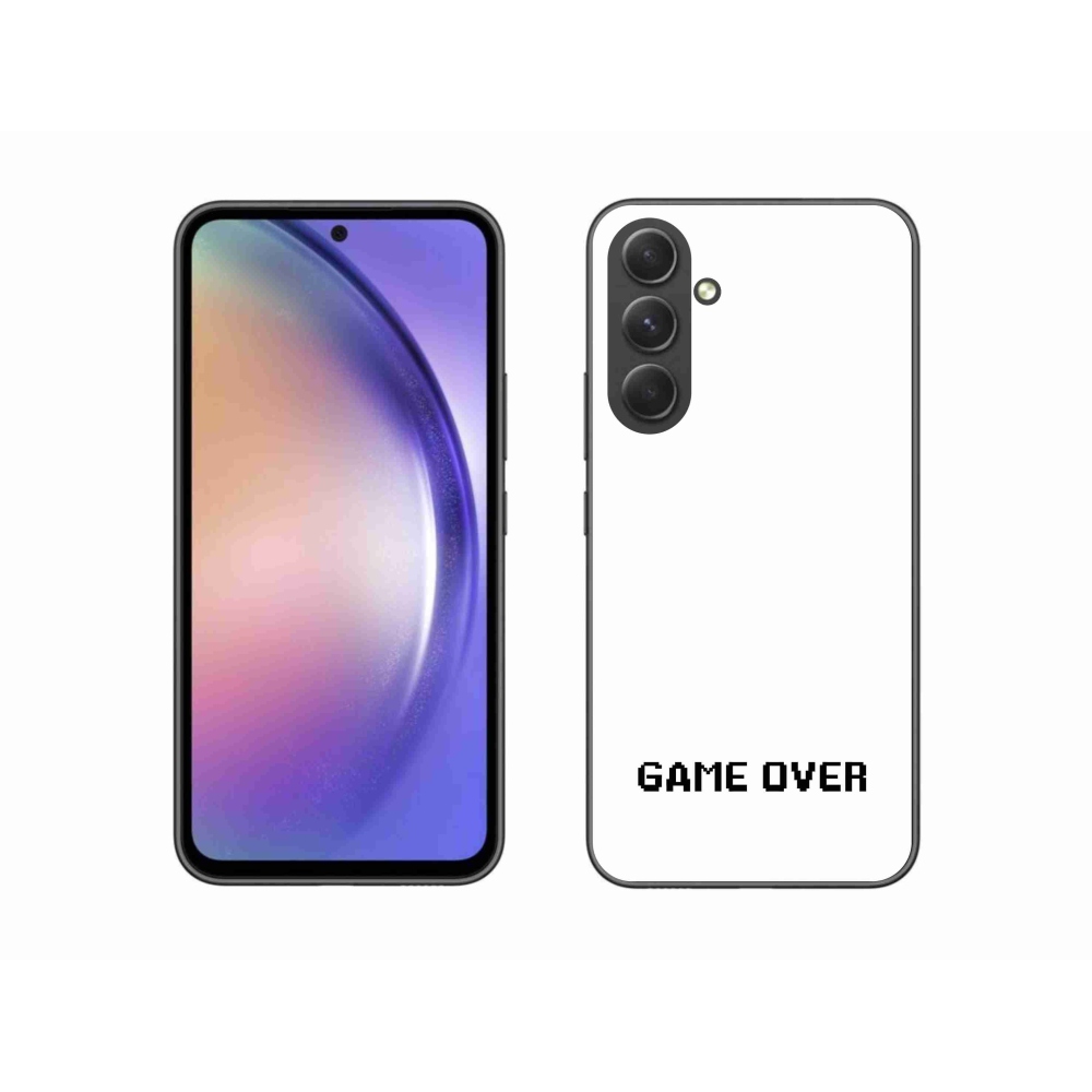 Gél borítás mmCase Samsung Galaxy A54 5G - játék fehér háttérrel