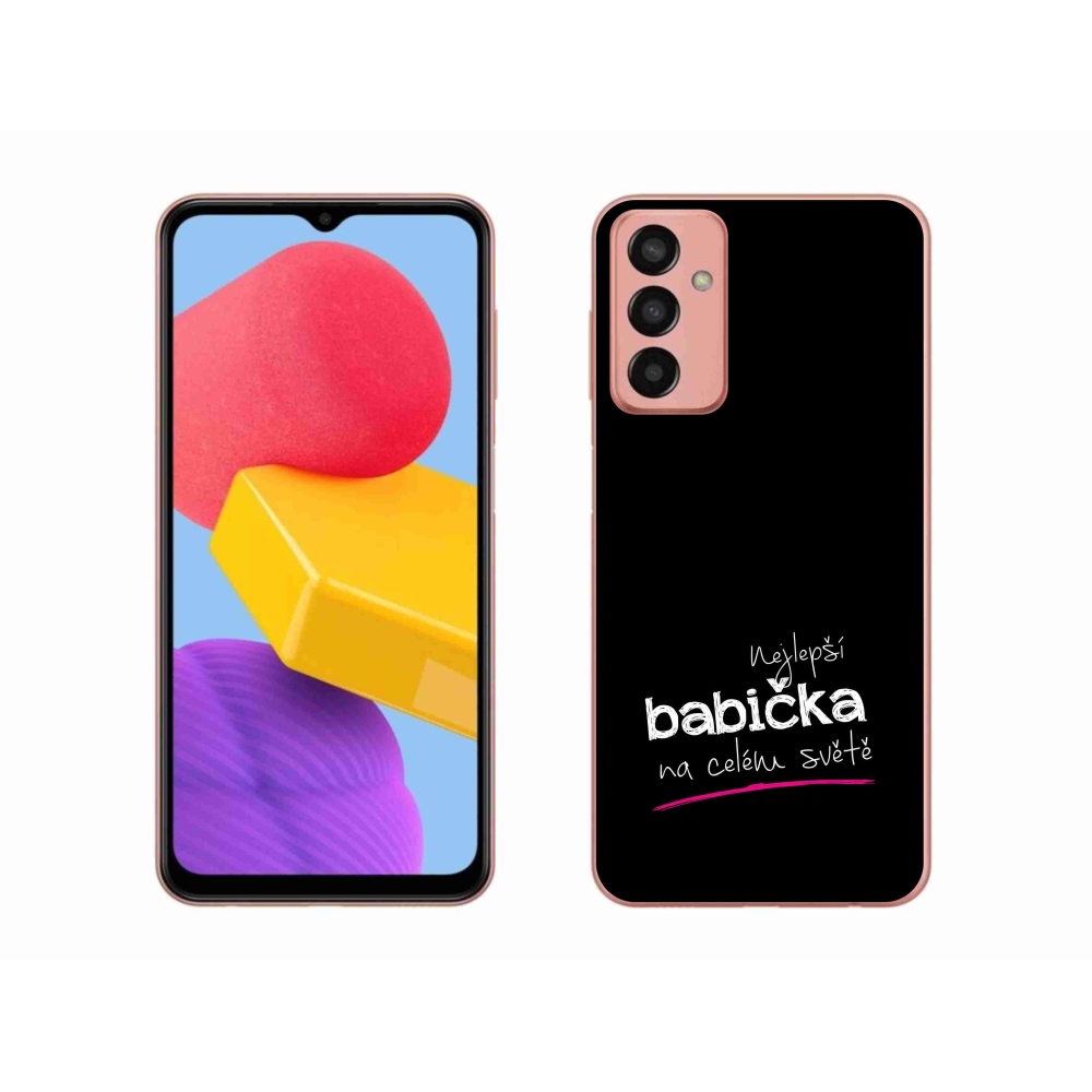 Gél borító mmCase Samsung Galaxy M13 - a legjobb nagymama 4 fekete háttérrel