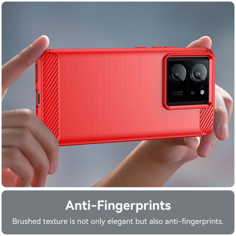 Szénálló zselés tok Xiaomi 13T/13T Pro készülékhez - piros