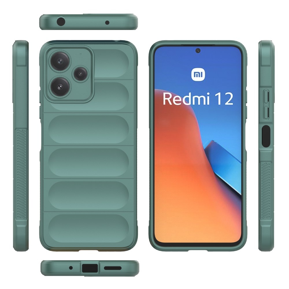 Rugg tartós zselés tok Xiaomi Redmi 12 5G - zöld