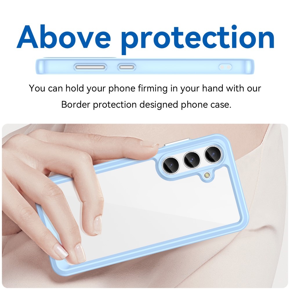 Gél tok fix hátlappal Samsung Galaxy S24+/S25+ készülékhez - kék