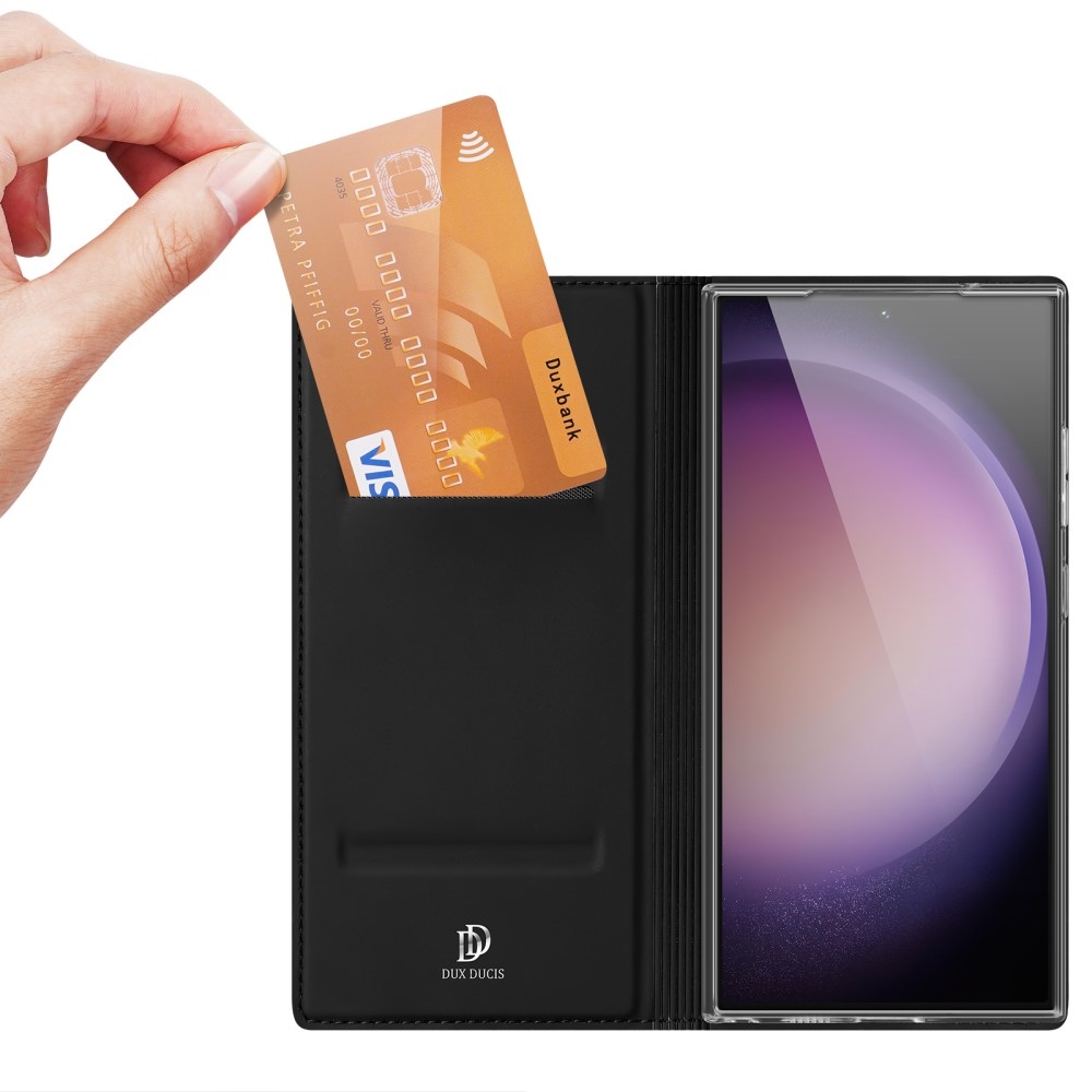 DUX könyvtáska Samsung Galaxy S24 Ultra készülékhez - fekete