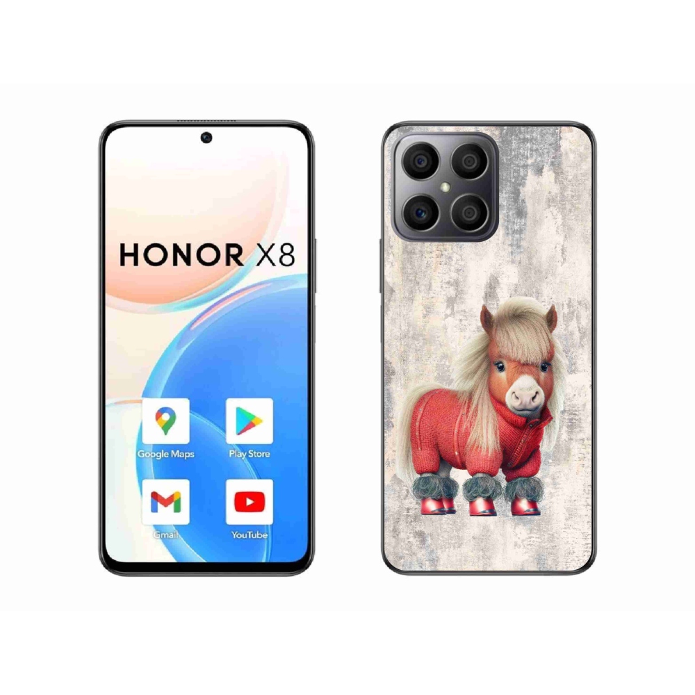 Zselés borítás mmCase a Honor X8-hoz - póni pulóverben