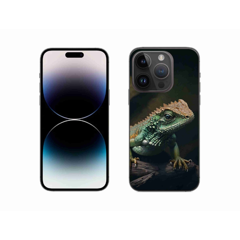 Gél borítás mmCase iPhone 14 Pro készülékhez - gyík