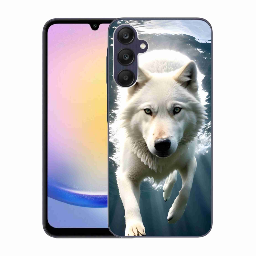 Gél védőhuzat mmCase Samsung Galaxy A25 5G - fehér farkas