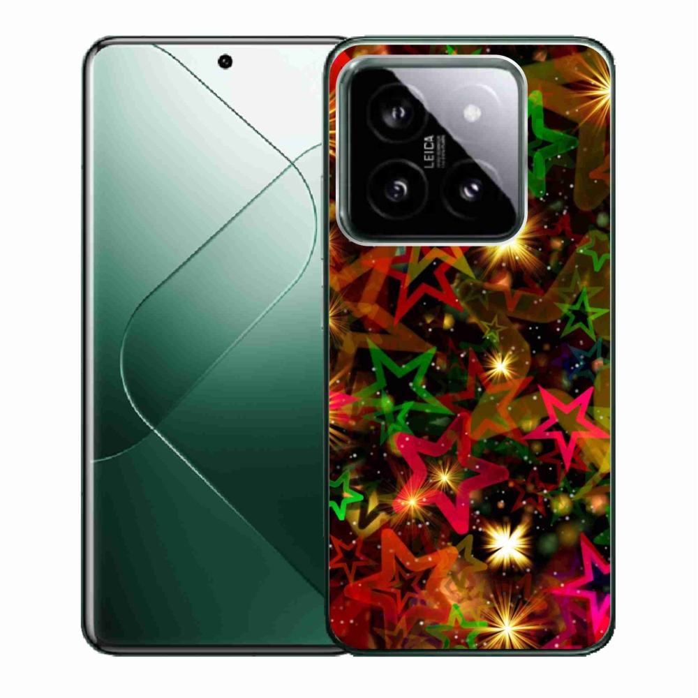 Gél borító mmCase a Xiaomi 14 - színes csillagok számára