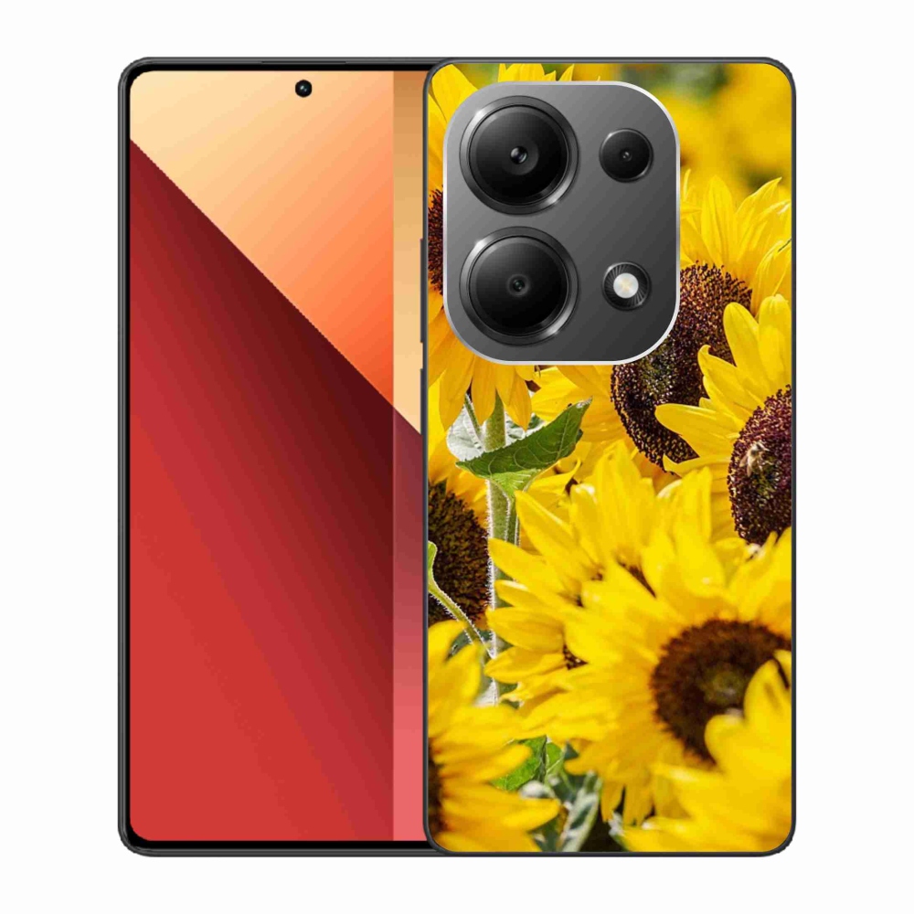Zselés borítás mmCase a Xiaomi Redmi Note 13 Pro 4G/Poco M6 Pro - Napraforgóhoz
