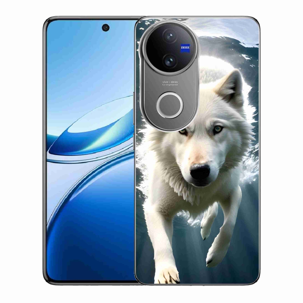 Zselés borítás mmCase Vivo V50 5G - fehér farkashoz