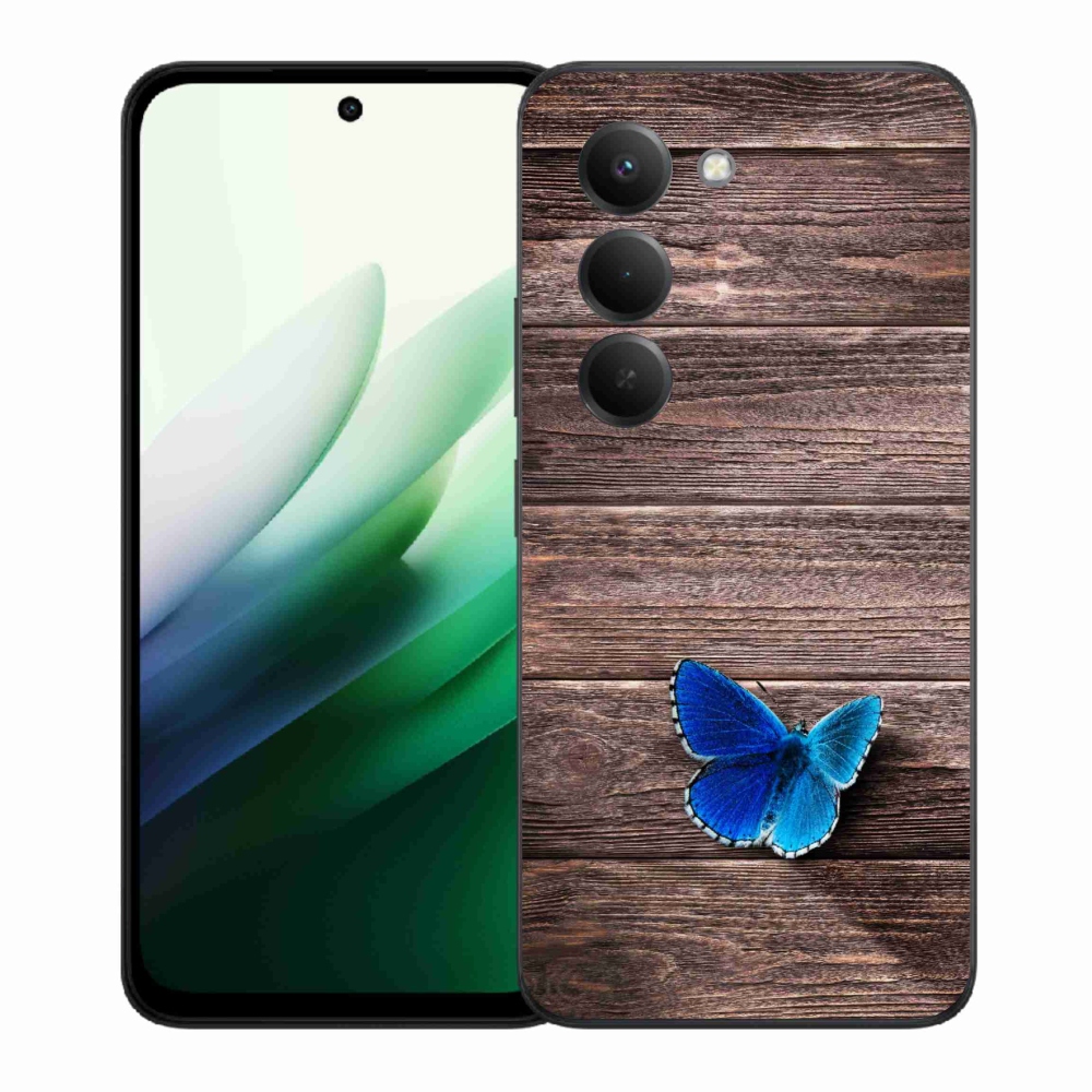 Gél borítás mmCase a Xiaomi Redmi 15 5G - kék pillangó 1