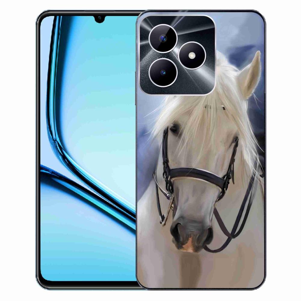 Zselés borító mmCase a Realme Note 50 készülékhez - fehér ló