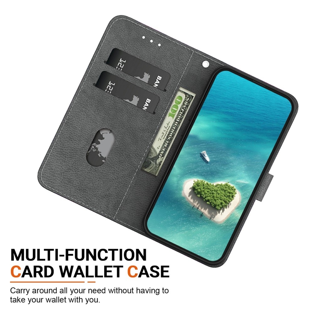 Sokoldalú könyves tok Samsung Galaxy A06 4G - elefántokhoz