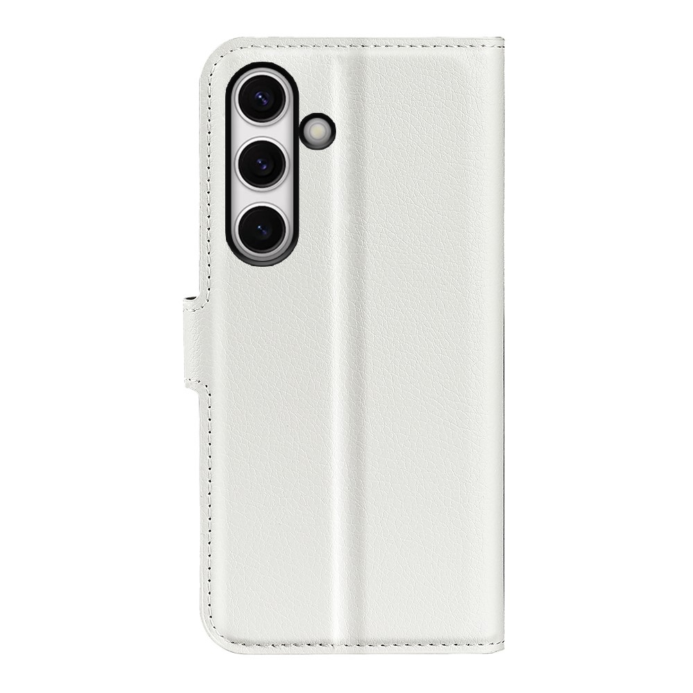 Litchi könyv tok Samsung Galaxy S24 FE készülékhez - fehér