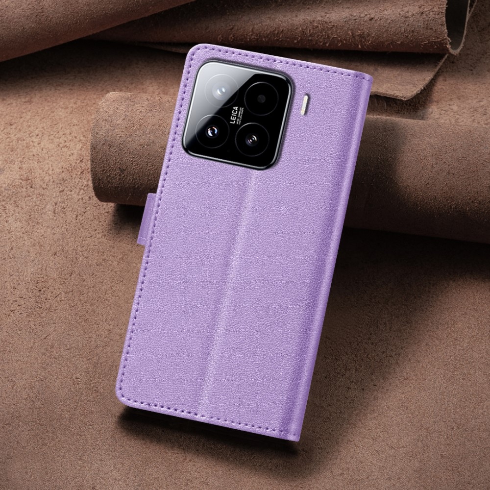 BINFEN könyv tok Xiaomi 15 Pro-hoz - lila