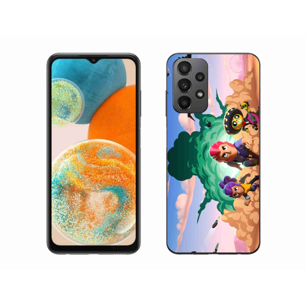 Gél borítás mmCase Samsung Galaxy A23 4G/5G - verekedés csillagok