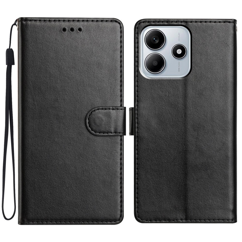 Vérrögök könyv tok a Xiaomi Redmi Note 14 5G-hez - fekete