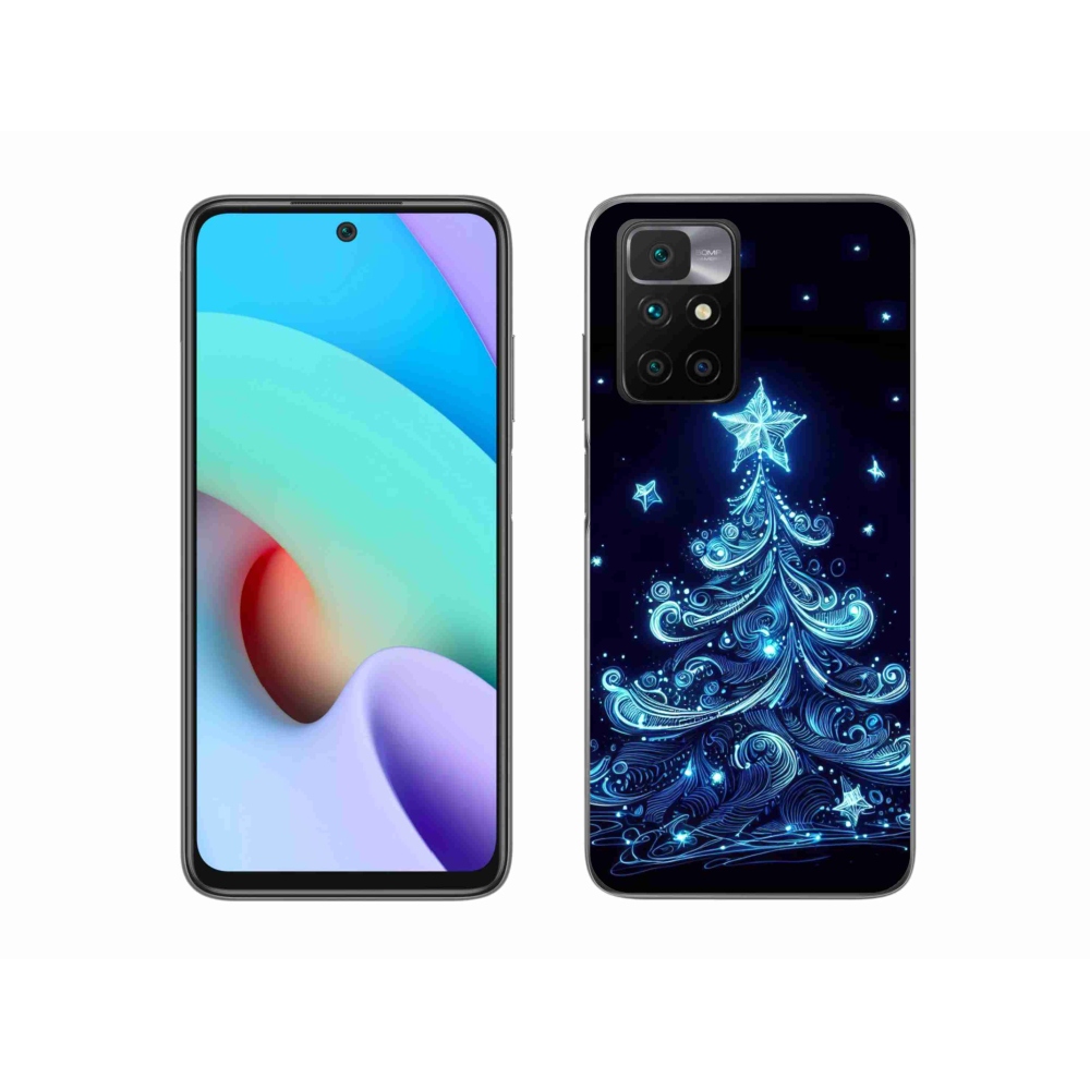 Gél borítás mmCase a Xiaomi Redmi 10/Redmi 10 (2022) - neon karácsonyfa 4