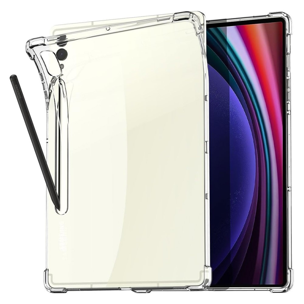 Átlátszó zselés tok megerősített sarkokkal Samsung Galaxy Tab S9 FE+ készülékhez - átlátszó