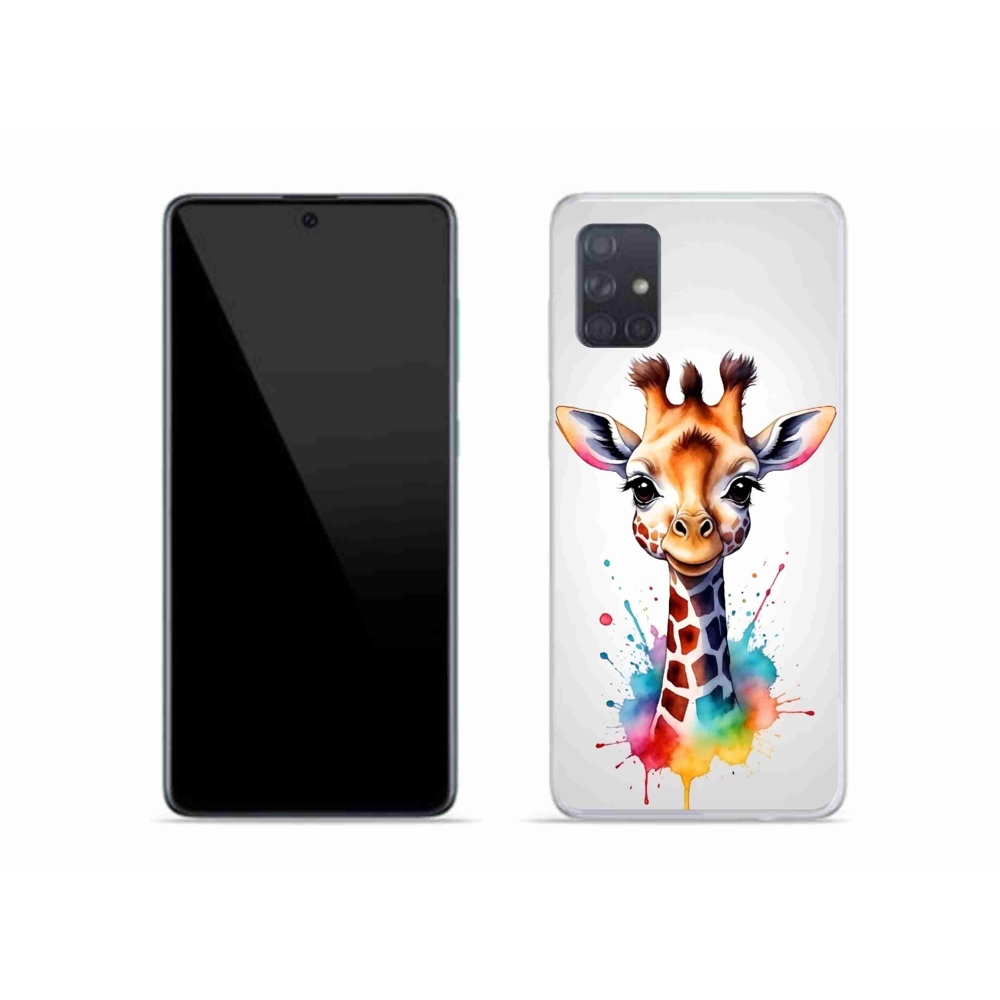 Zselés borítás mmCase Samsung Galaxy A51 - zsiráf 1