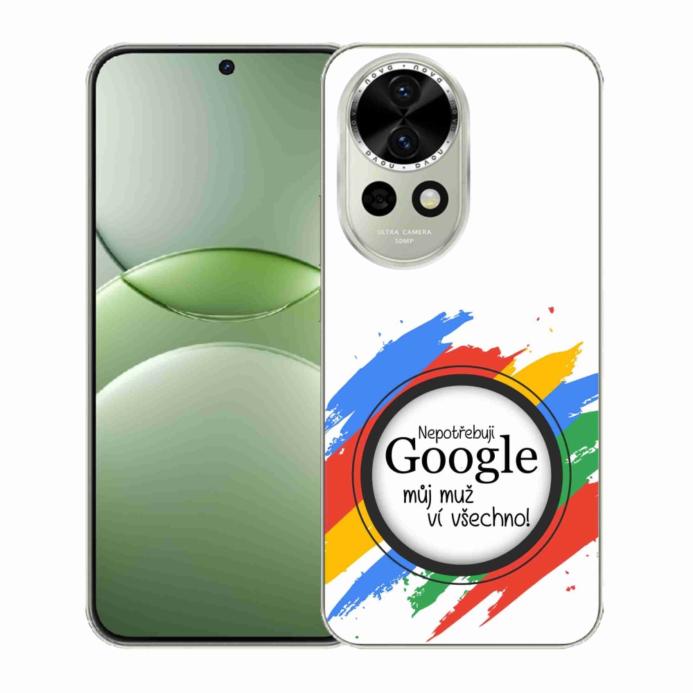 Gél borító mmCase a Huawei Nova 13 5G - az ember mindent tud fehér háttérrel