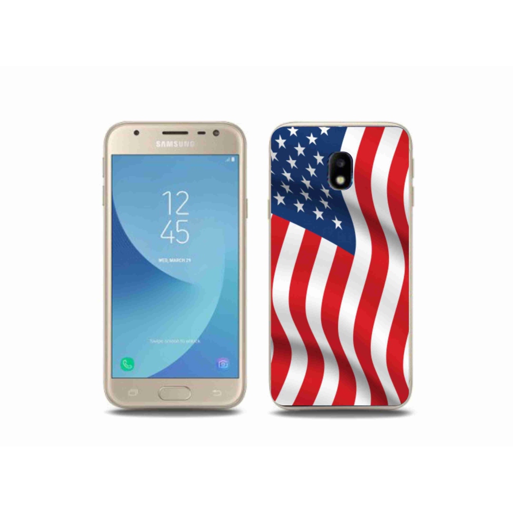 Zselés borítás mmCase Samsung Galaxy J3 (2017) - USA zászlóhoz