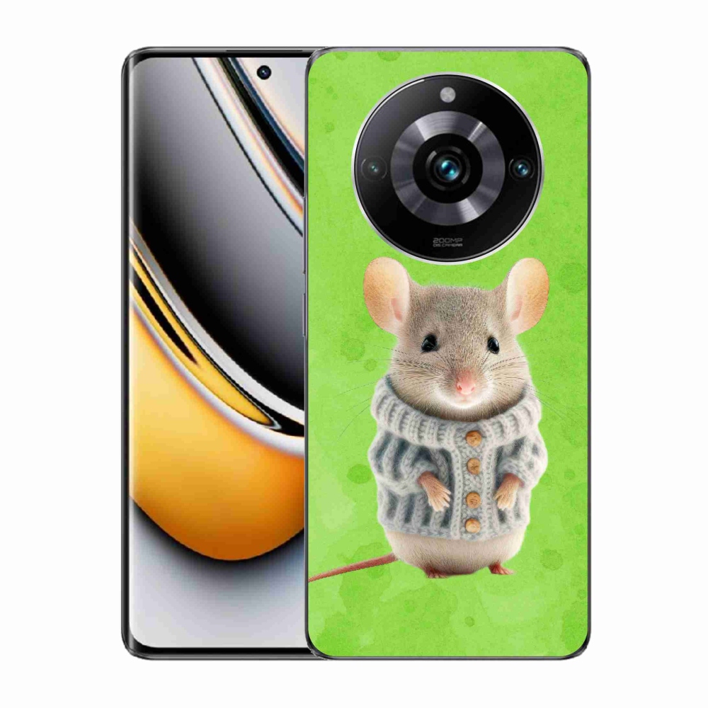Gél borítás mmCase a Realme 11 Pro/11 Pro+ készülékhez - egér pulóverben