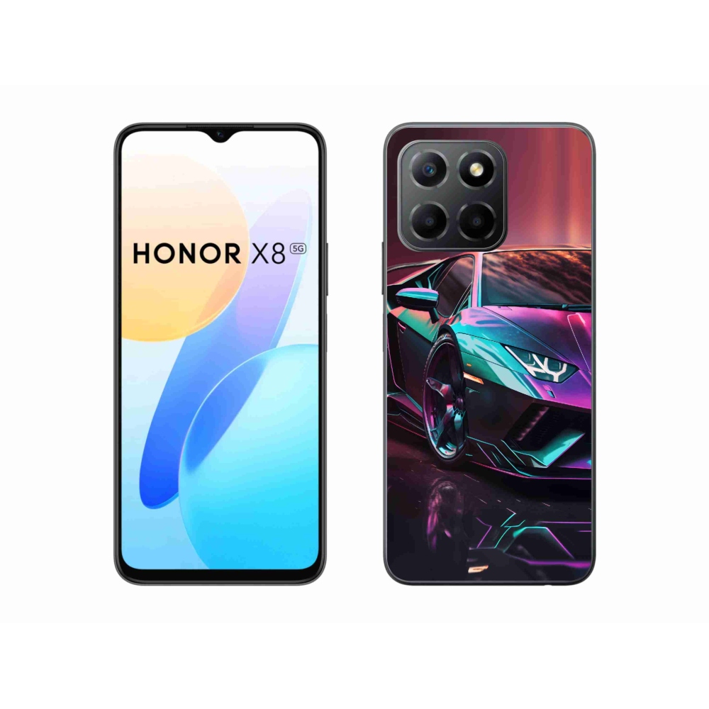 Zselés borítás mmCase a Honor X8 5G számára - auto 8