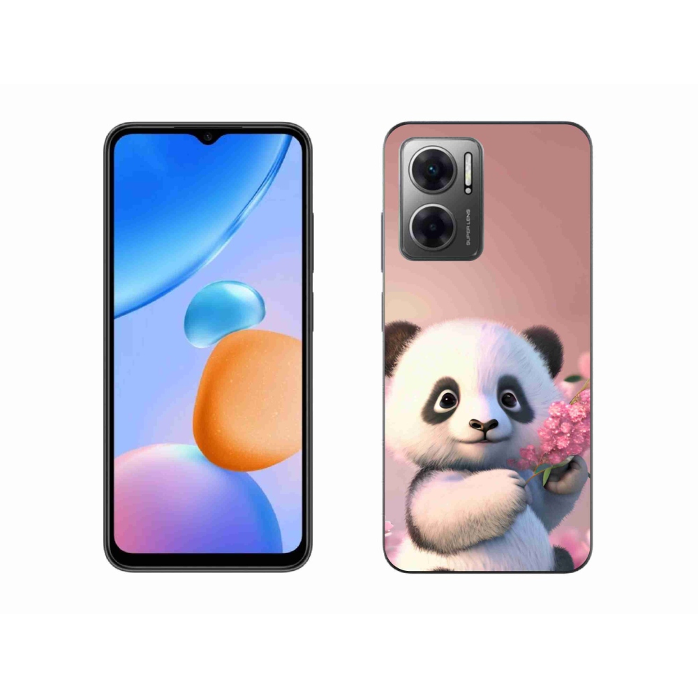Gél borító mmCase a Xiaomi Redmi 10 5G-hez - aranyos panda