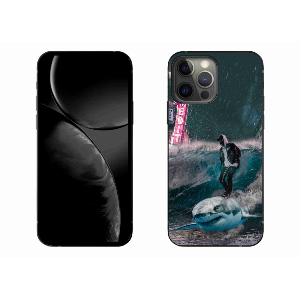 Zselés borítás mmCase iPhone 13 Pro Max készülékhez - cápa