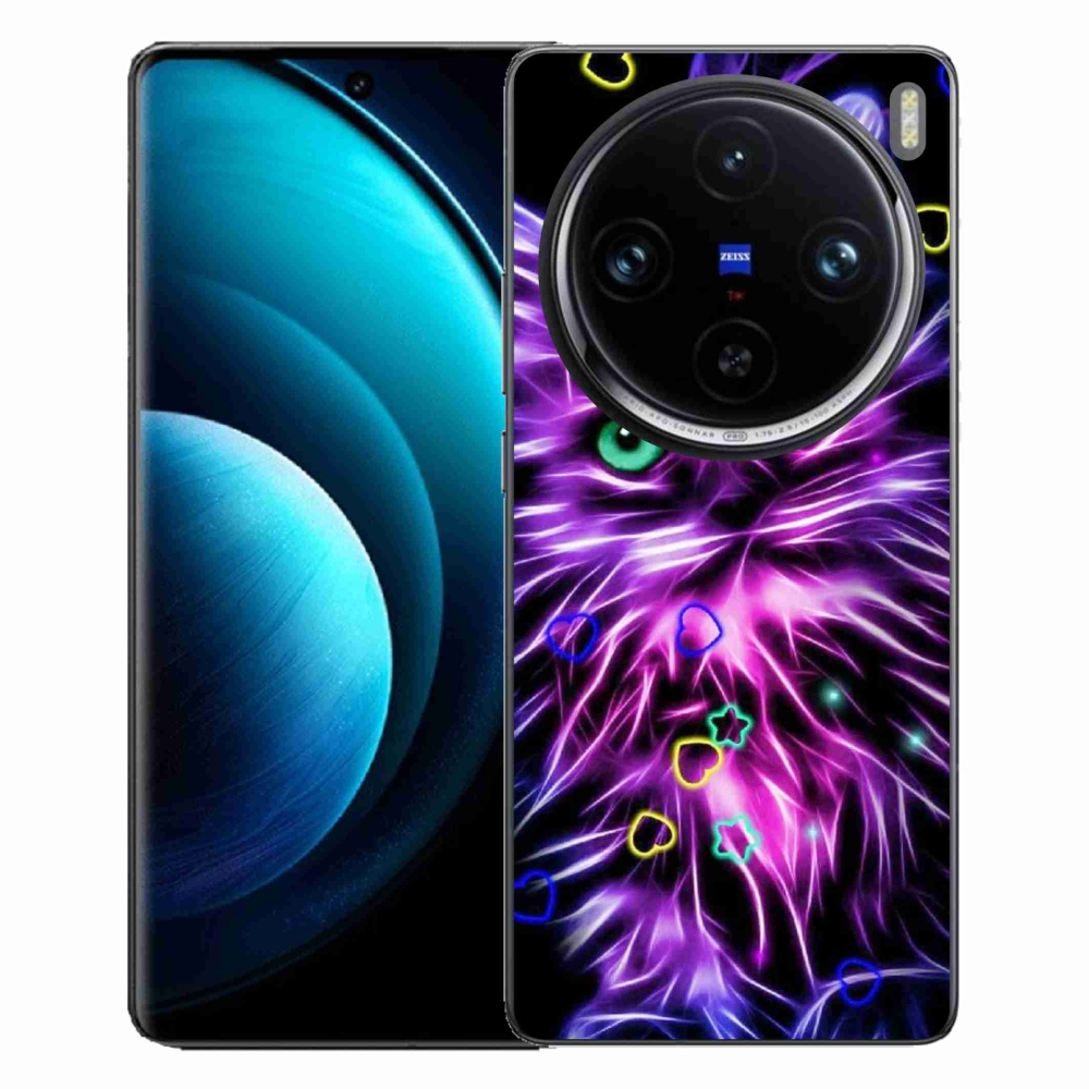 Zselés borítás mmCase a Vivo X100 Pro 5G készülékhez - absztrakt macska