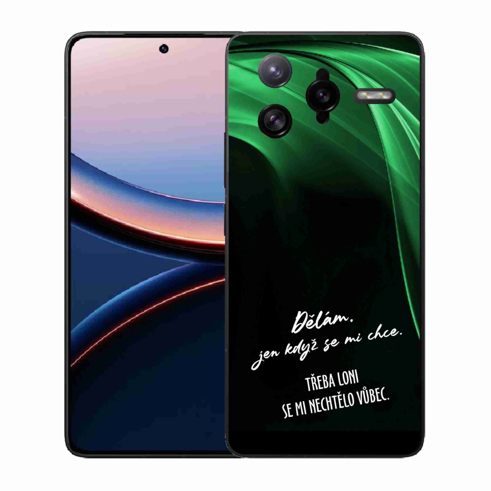 Gél borító mmCase a Xiaomi Poco F7 Ultra számára - vicces szöveg 12 fekete háttér