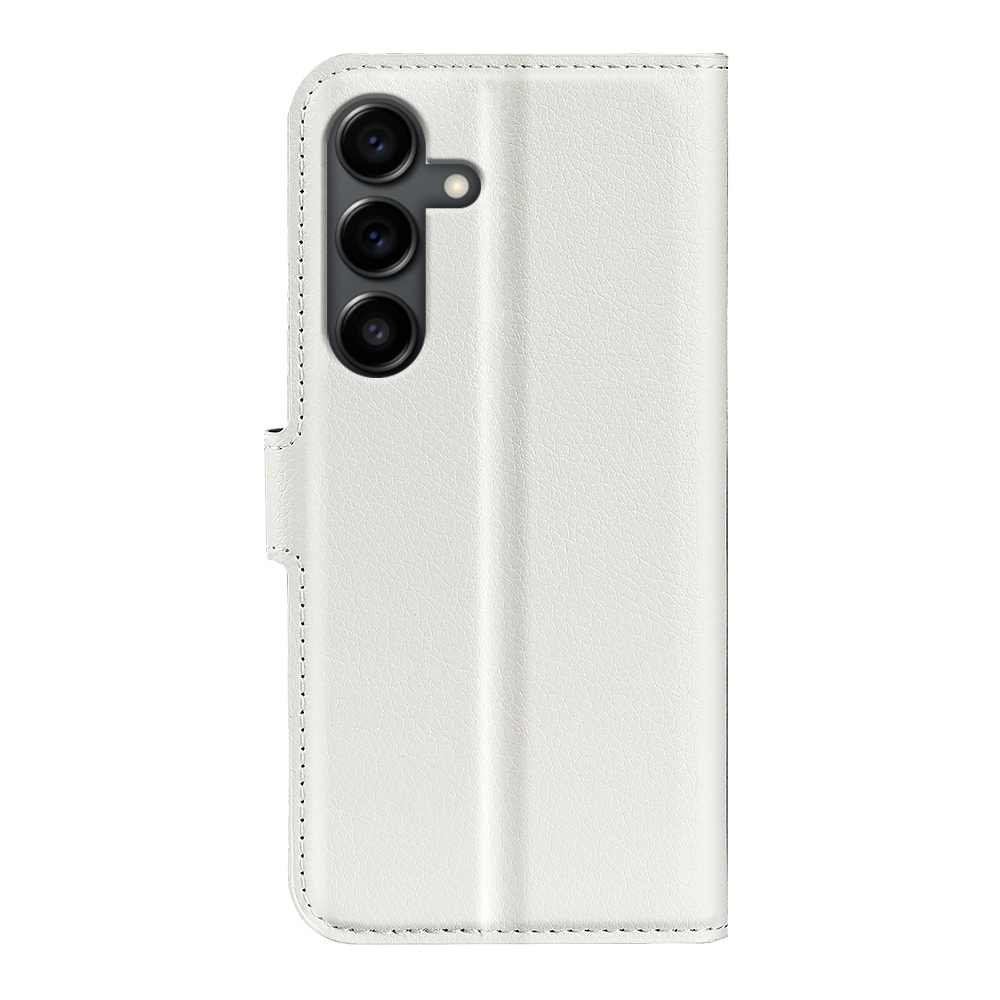 Litchi könyv tok Samsung Galaxy S25 FE készülékhez - fehér