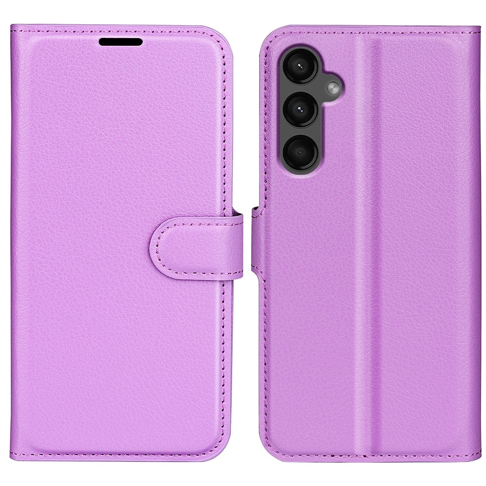 Litchi könyv tok Samsung Galaxy A15 4G/5G készülékhez - lila