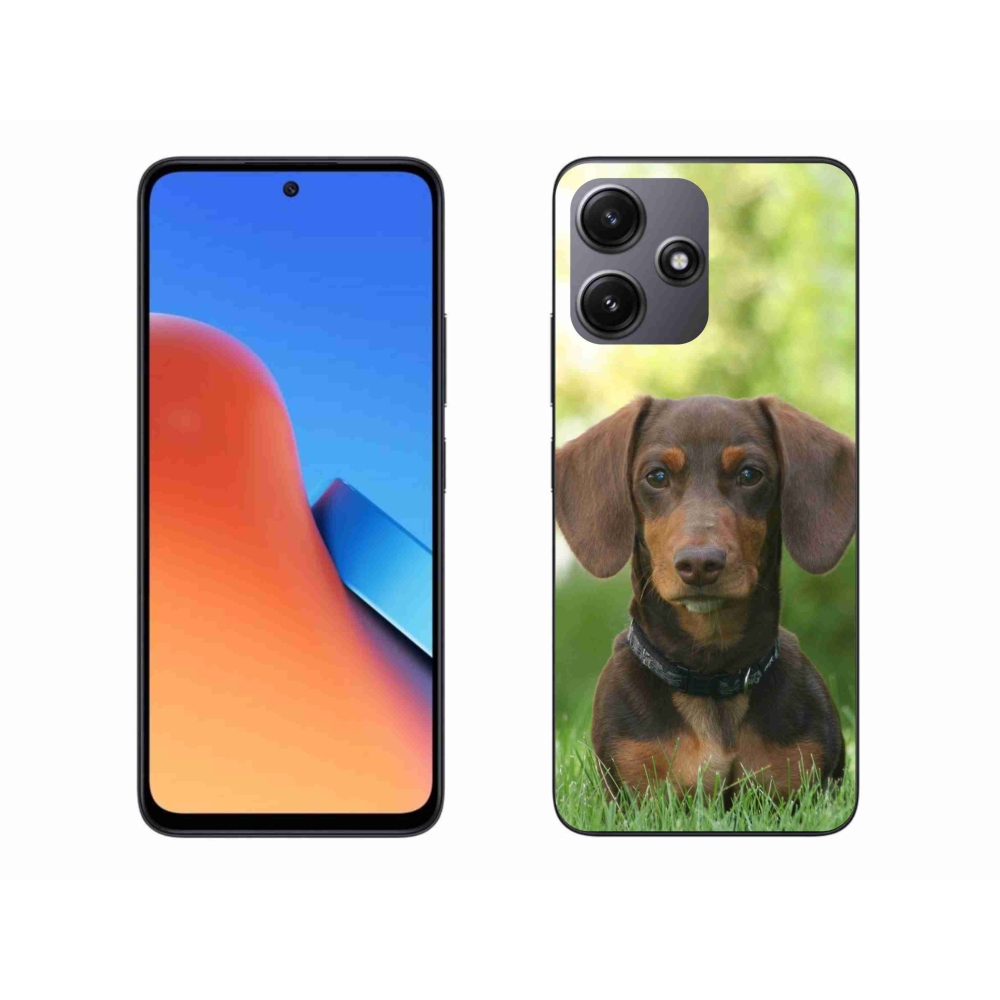 Gél tok mmCase a Xiaomi Redmi 12 5G-hez - barna tacskó