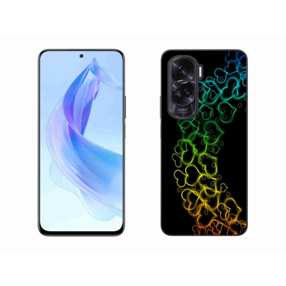Zselés borítás mmCase a Honor 90 Lite készülékhez - színes szívek