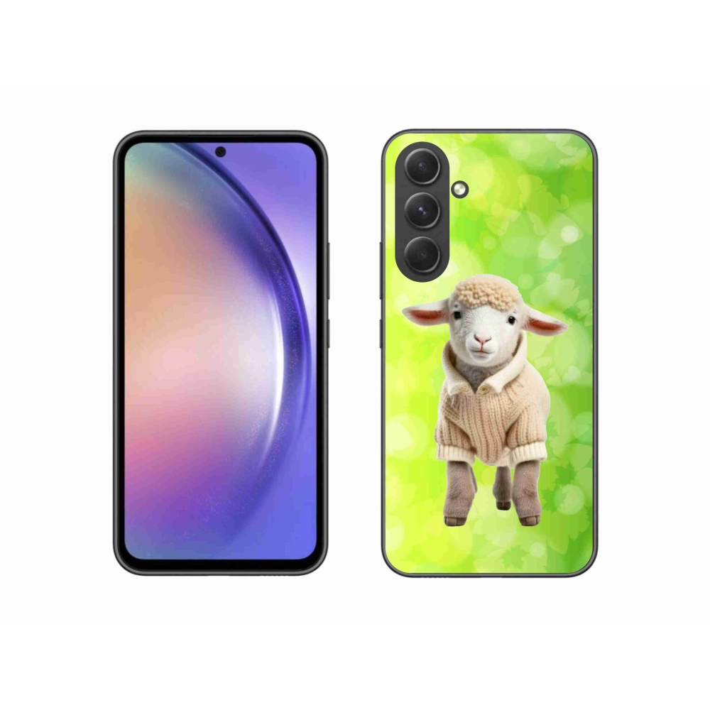 Zselés borítás mmCase Samsung Galaxy A54 5G - bárány pulóverben