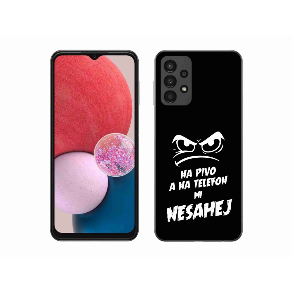 Gél borítás mmCase Samsung Galaxy A13 4G - sör motívum 2 fekete háttérrel