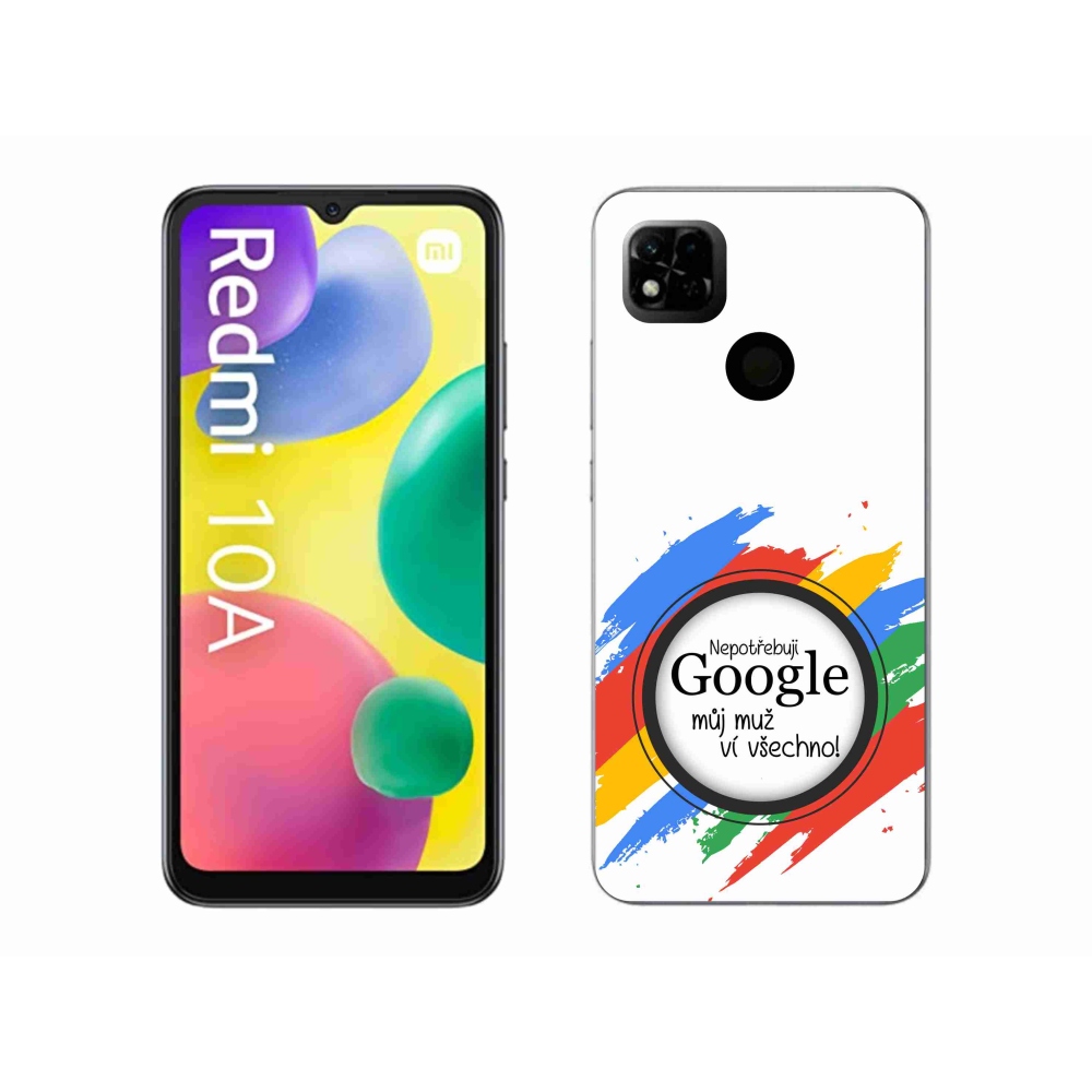 Gél borító mmCase a Xiaomi Redmi 10A - az ember mindent tud fehér háttérrel