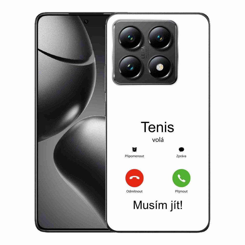 Gél borítás mmCase a Xiaomi 14T-hez - teniszhívások fehér háttérrel