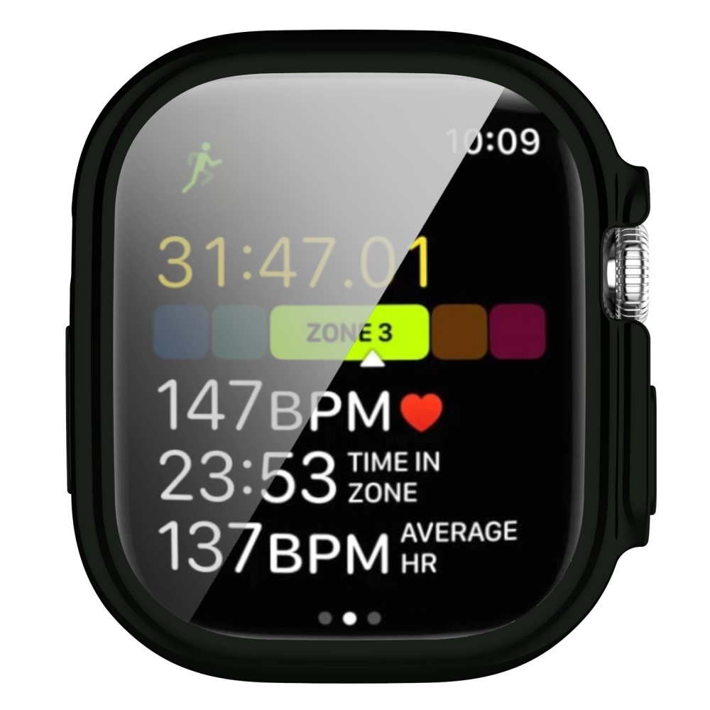Puha, pattintható zselés védőtok Apple Watch Ultra/Ultra 2 49 mm-es órához - sötétzöld