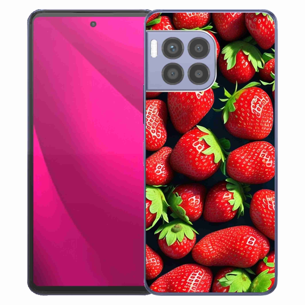 Zselés borítás mmCase a T-Mobile T Phone 2 Pro készülékhez - eper