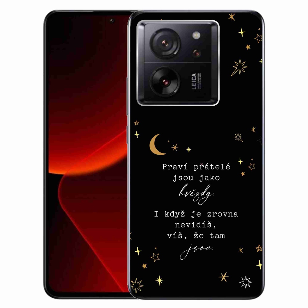 Gél borítás mmCase a Xiaomi 13T/13T Pro számára - idézem 6 fekete háttér