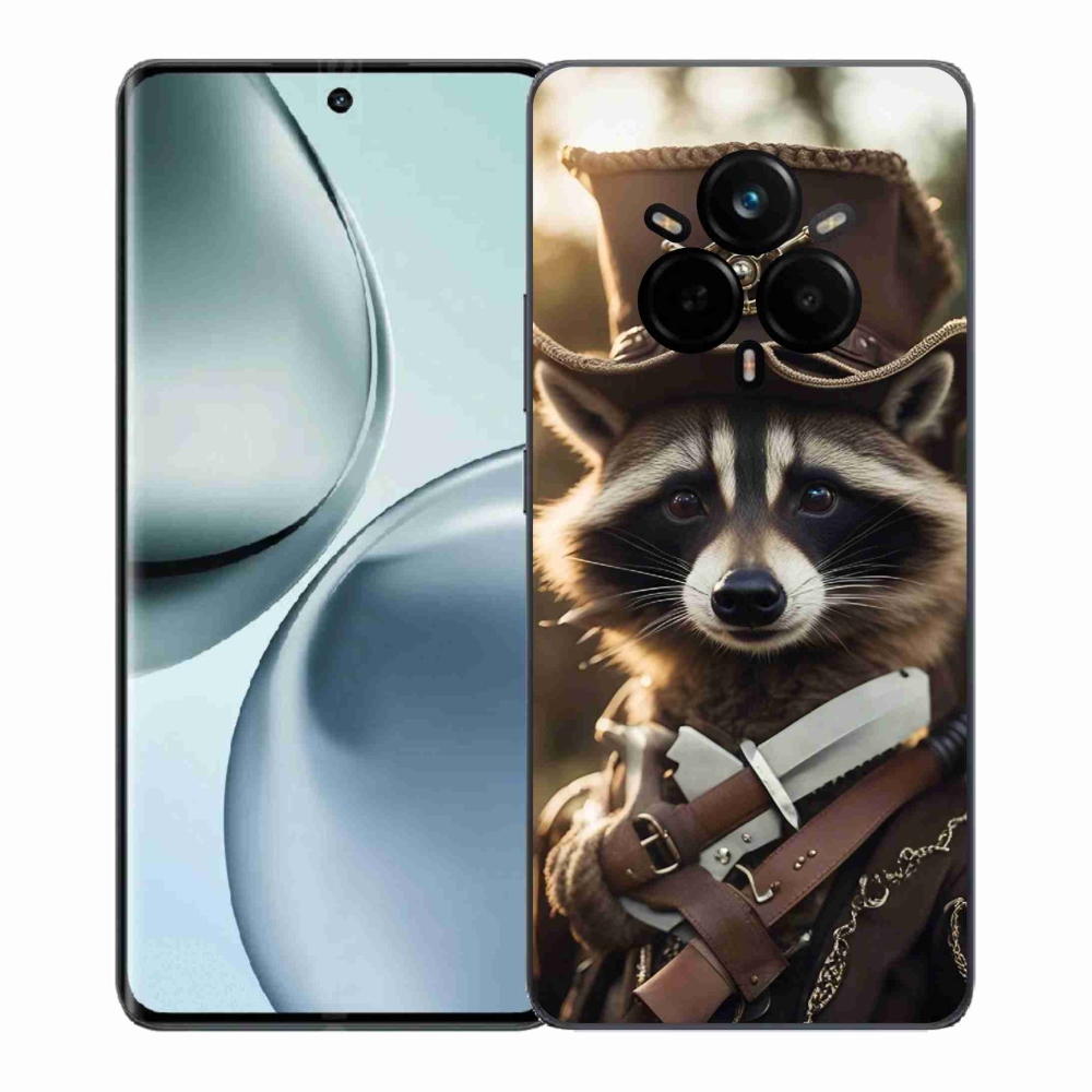 Gél borítás mmCase a Realme 14 Pro+ 5G számára - mosómedve egyenruhában